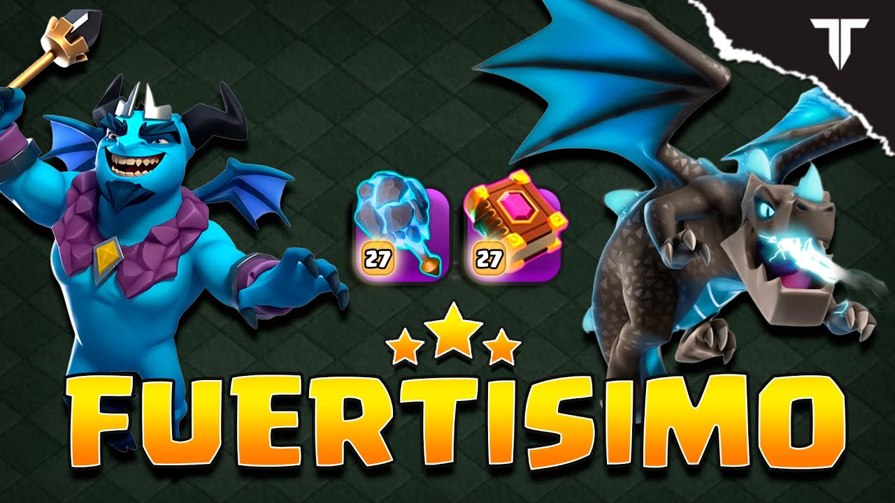 🤯 El MEJOR EJÉRCITO de DRAGONES ELÉCTRICOS en Clash Of Clans