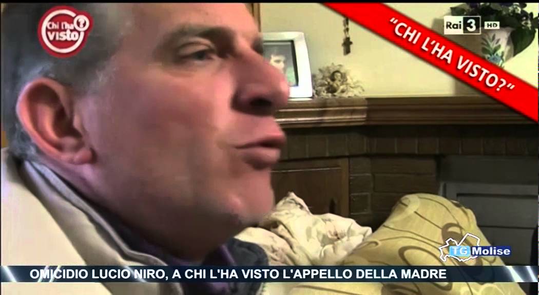 Omicidio Lucio Niro, a chi l'ha visto l'appello della madre