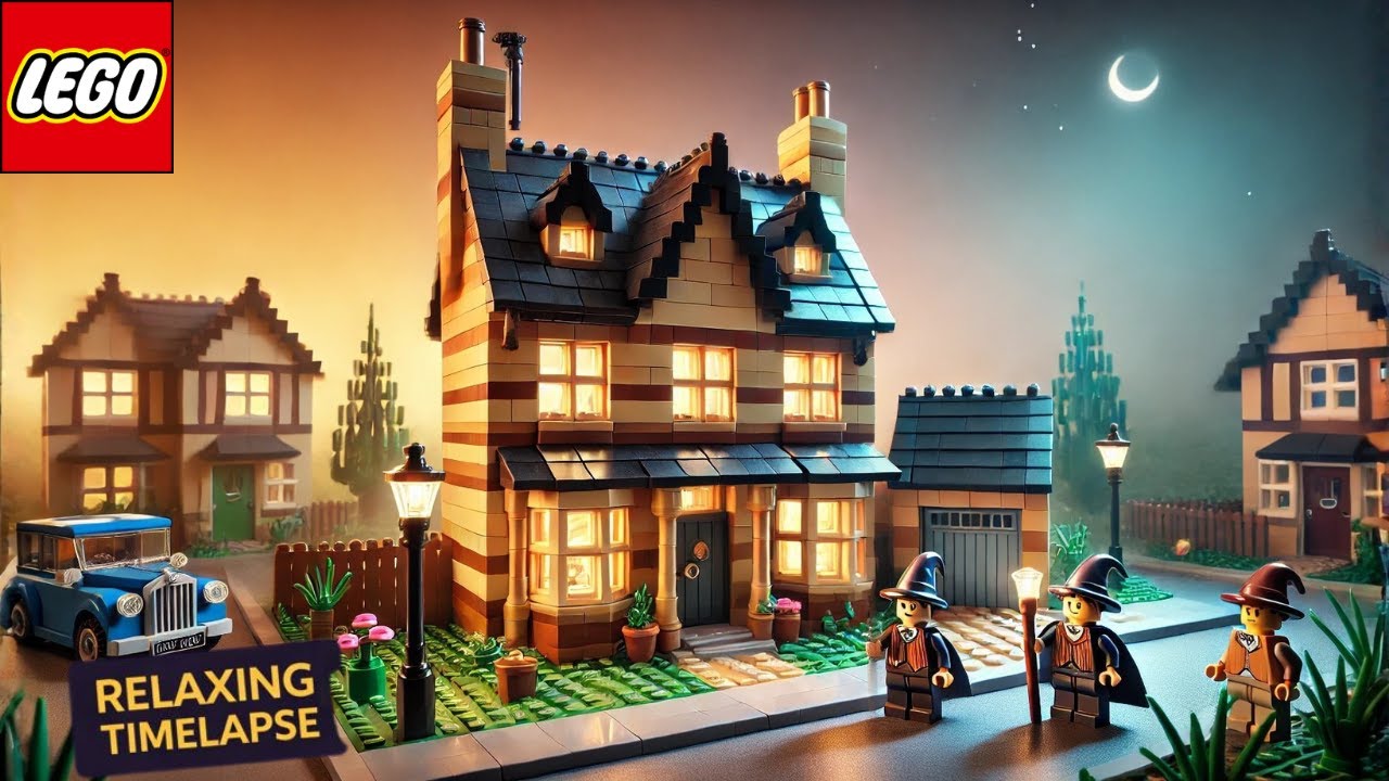 LEGO Harry Potter Privet Drive Build 🏠✨ | Relaxing Timelapse No Talking
