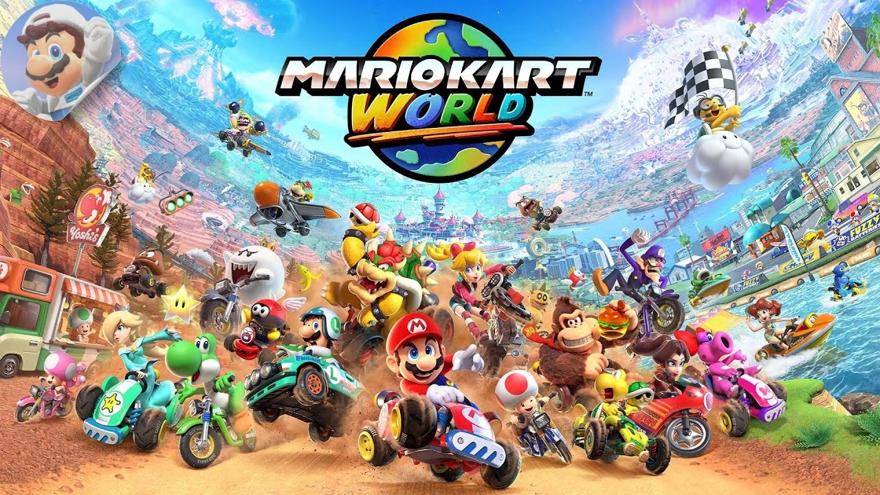 Mario - Kart World // Full Game 100% Walkthrough (Knockout Tour - 150cc)