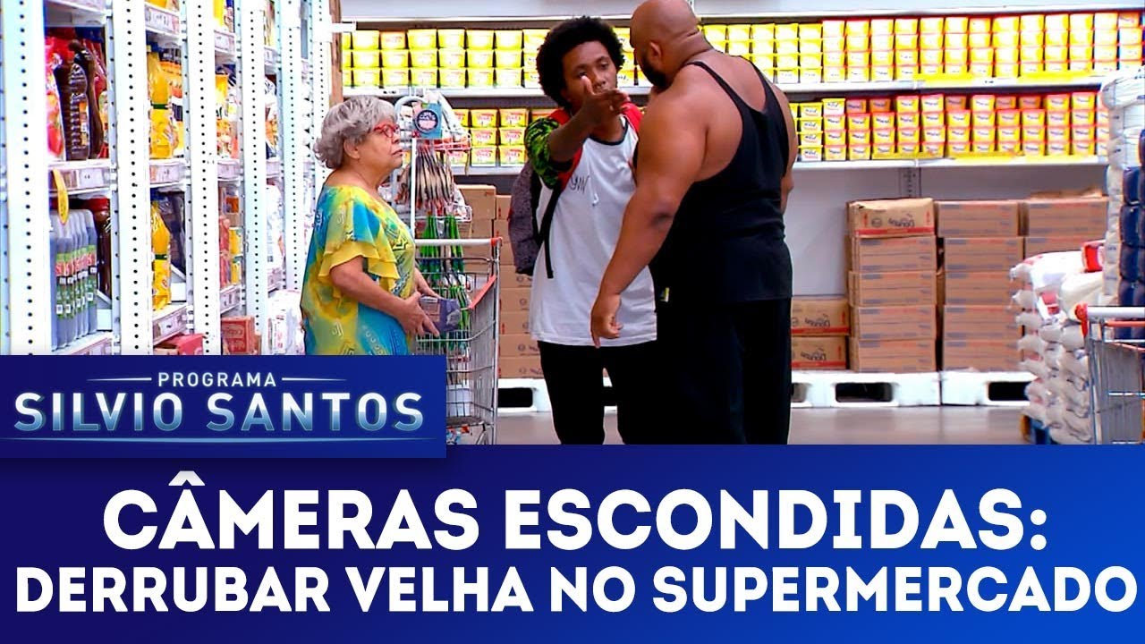 Derrubar Velha no Supermercado | Câmeras Escondidas (18/03/18)