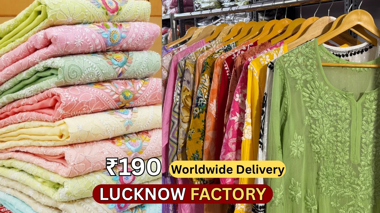 Pure Chikankari Kurti from Biggest Manufacturer of Lucknow with Worldwide Delivery