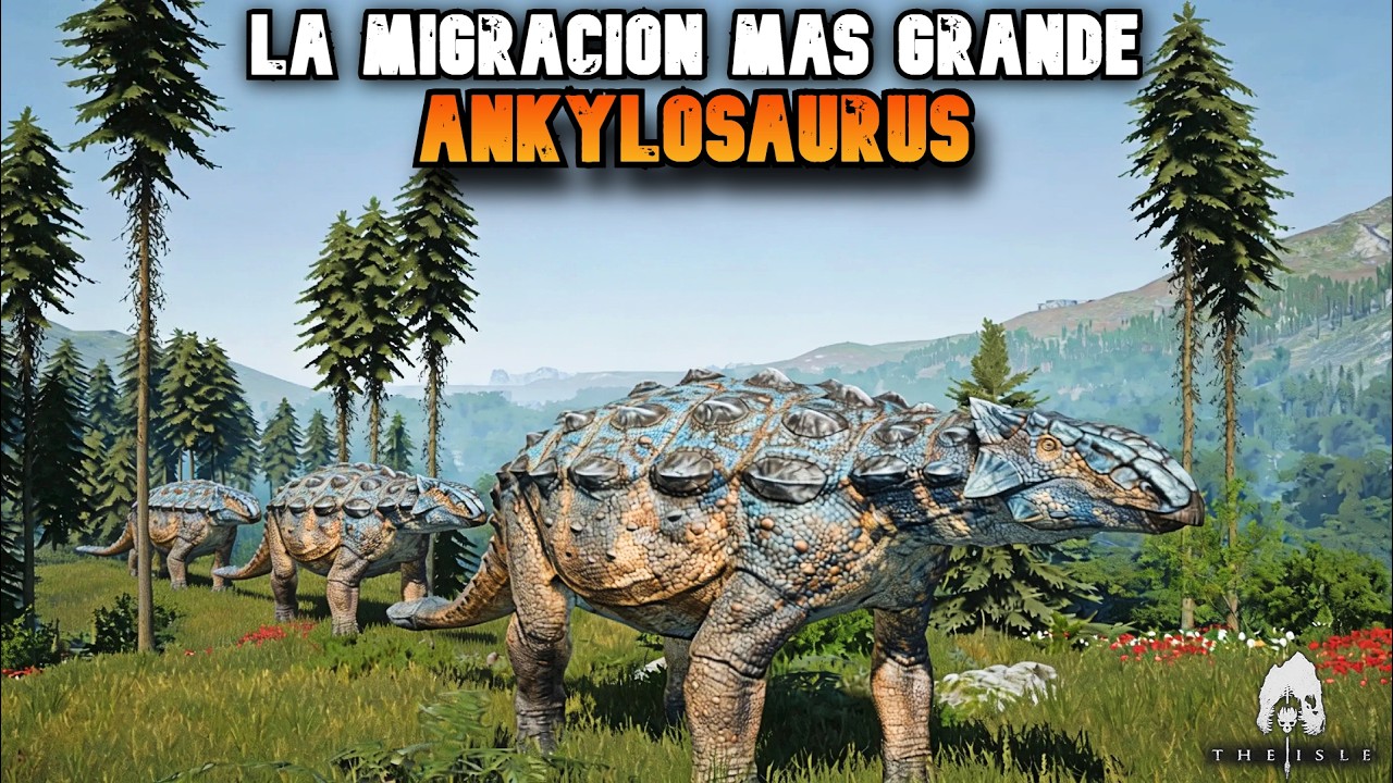 BUSCAMOS UN NUEVO HOGAR YA QUE UN MONSTRUO NOS PERSIGUE // MIGRACION DE ANKYLOSAURUS EN THE ISLE