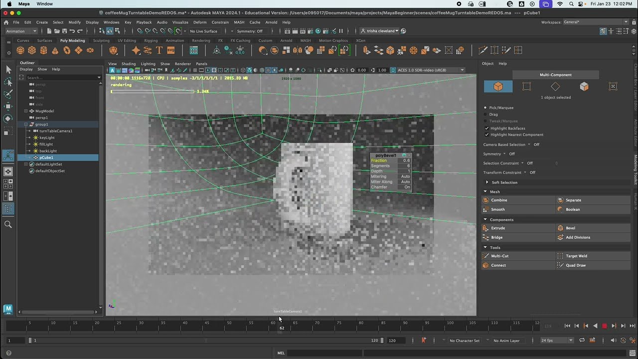 Maya 2024 - Make A Nice Turntable Render With Arnold
