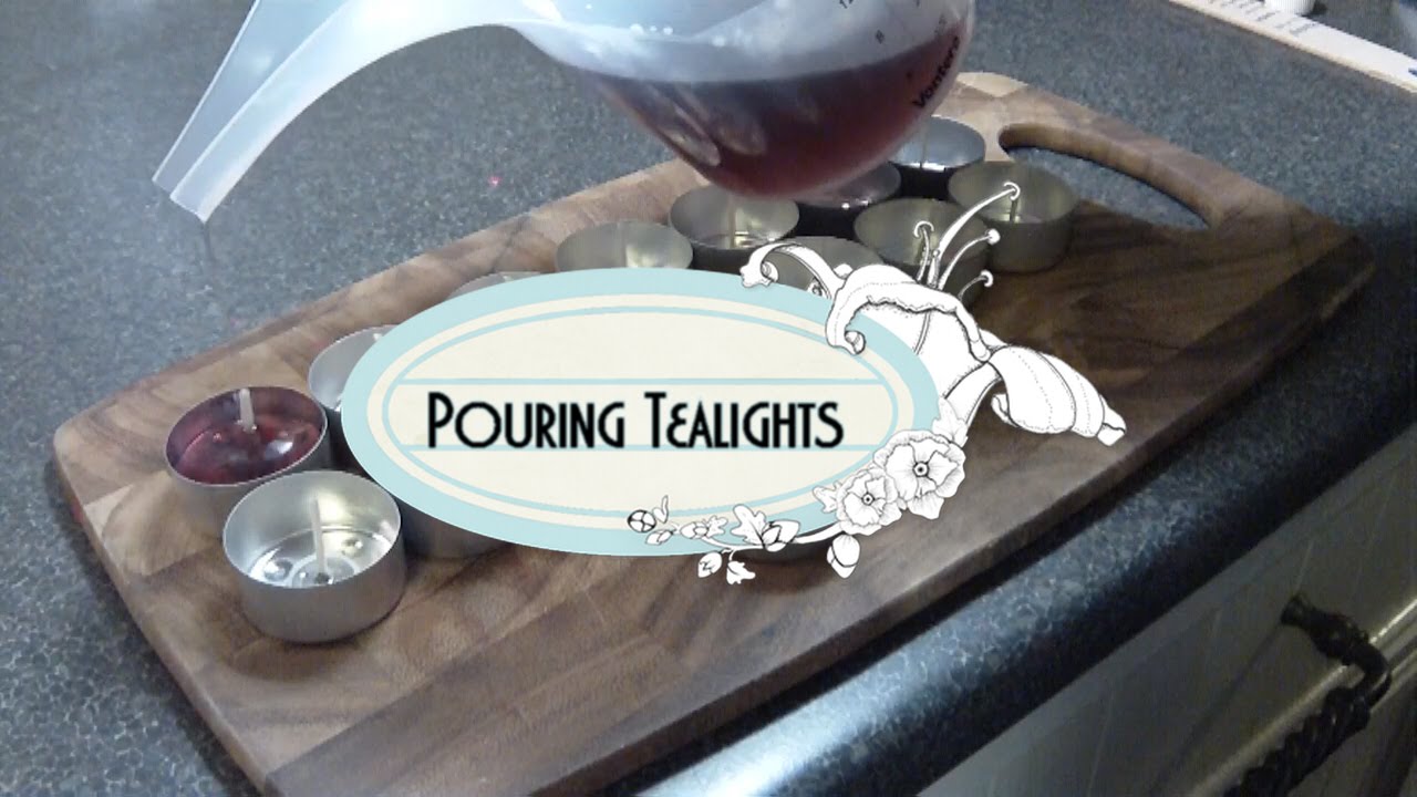 Pouring Tealights using a Wax Pouring Jug