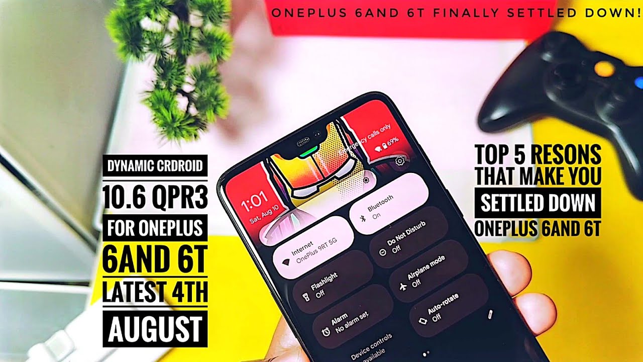 oneplus 6 and 6t android 14 custom rom crdroid 10.6 settled down