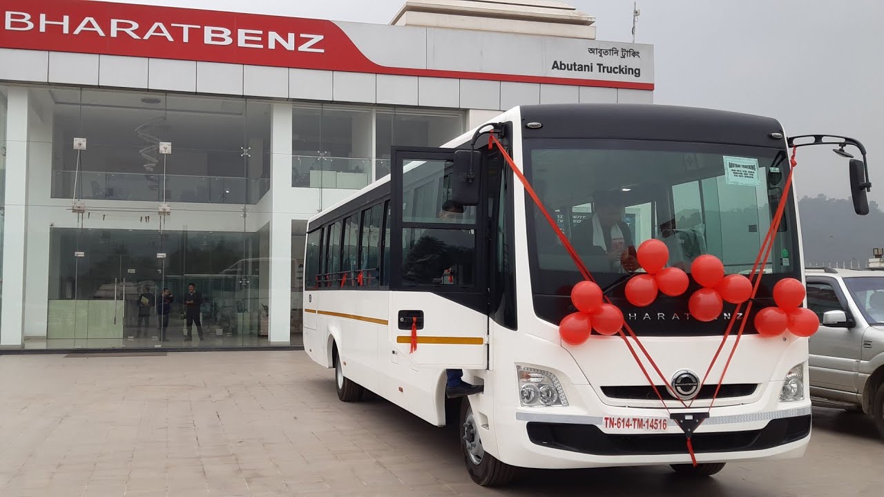 BharatBenz Full AC Staff Bus Walk around View