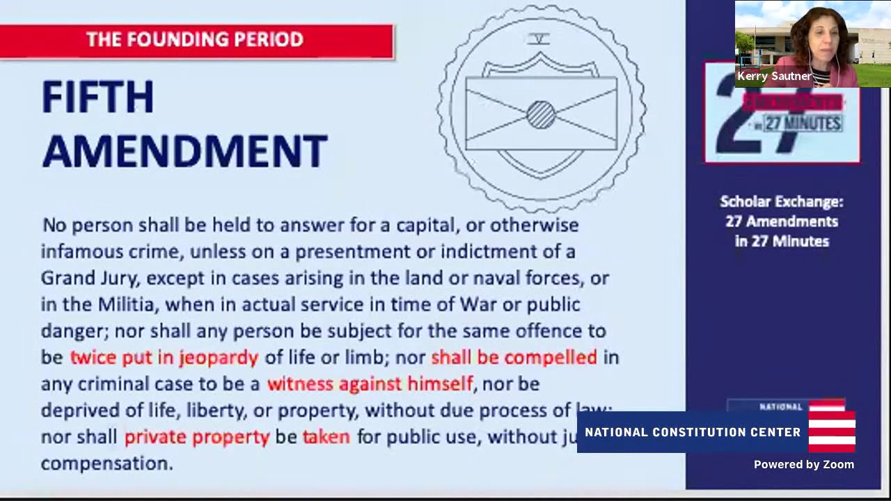 Scholar Exchange: Amendment Review: 27 Amendments in 27 Minutes (All In Level)