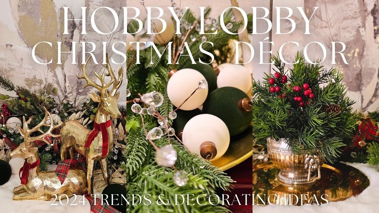 ЛУЧШИЙ РОЖДЕСТВЕНСКИЙ ДЕКОР от HOBBY LOBBY | Покупайте вместе со мной + перевозка + идеи для офор...
