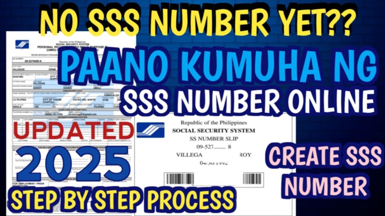 PAANO KUMUHA NG SSS NUMBER ONLINE 2025 | HOW TO GET SSS NUMBER ONLINE | SSS ONLINE REGISTRATION 2025