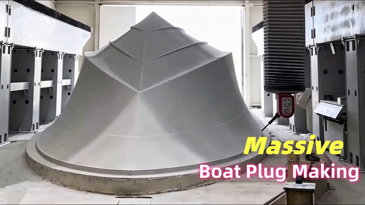 5 axis cnc machine for boat plug mold Marine deck model milling