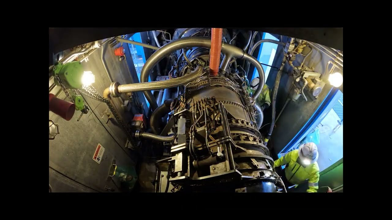 Routine Maintenance and inspection on Gas turbine JT8D