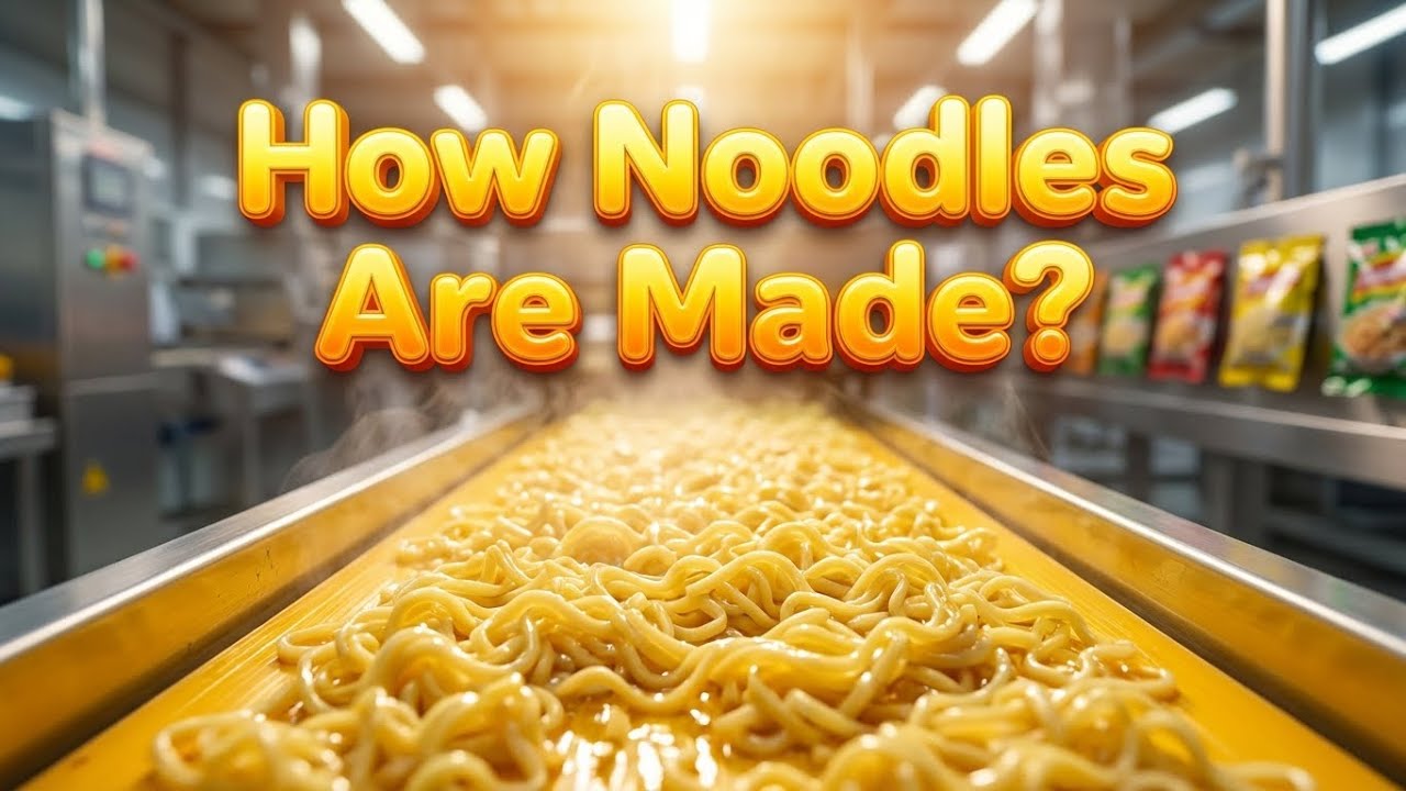 How Noodles Are Made  Inside a Modern Noodles Factory