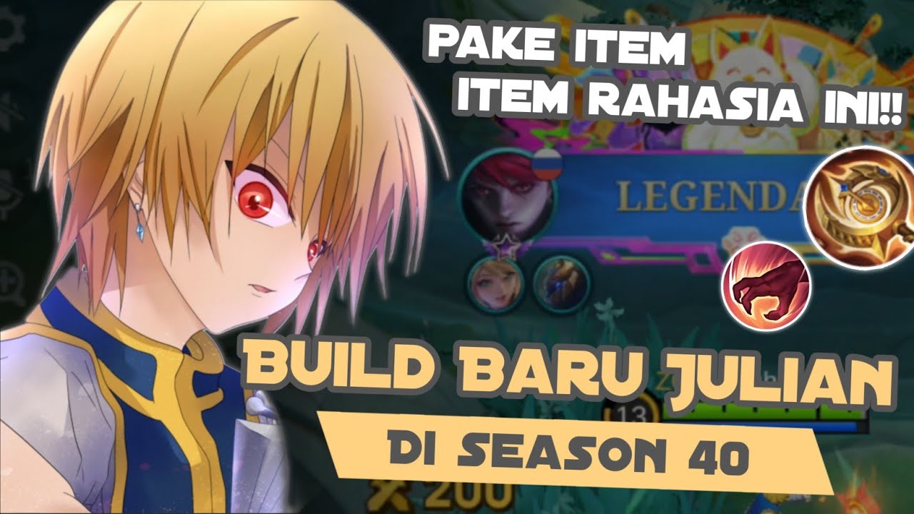 DAMAGE SAKIT & SUSAH DI PICK OFF❗NYOBAIN BUILD RAHASIA JULIAN DI SEASON 40  - MOBILE LEGENDS