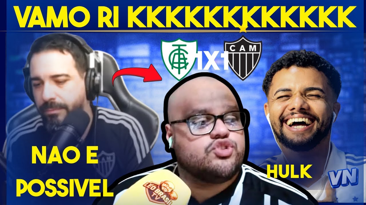 REAÇÕES dos ATLETICANOS FURIOSOS com o EMPATE no FINAL! América 1×1 Atlético-MG