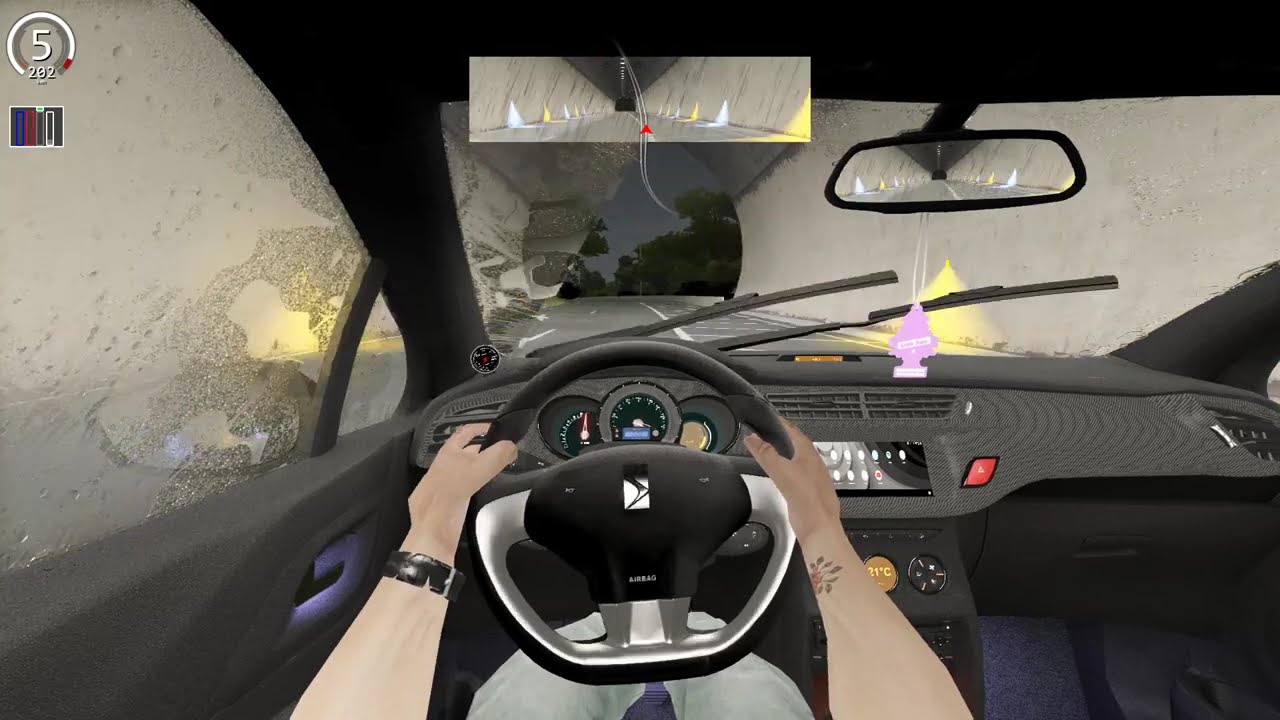 ROLE CITROEN DS3 242 WHP MOD GRAFICO E CHUVA ASSETO CORSA