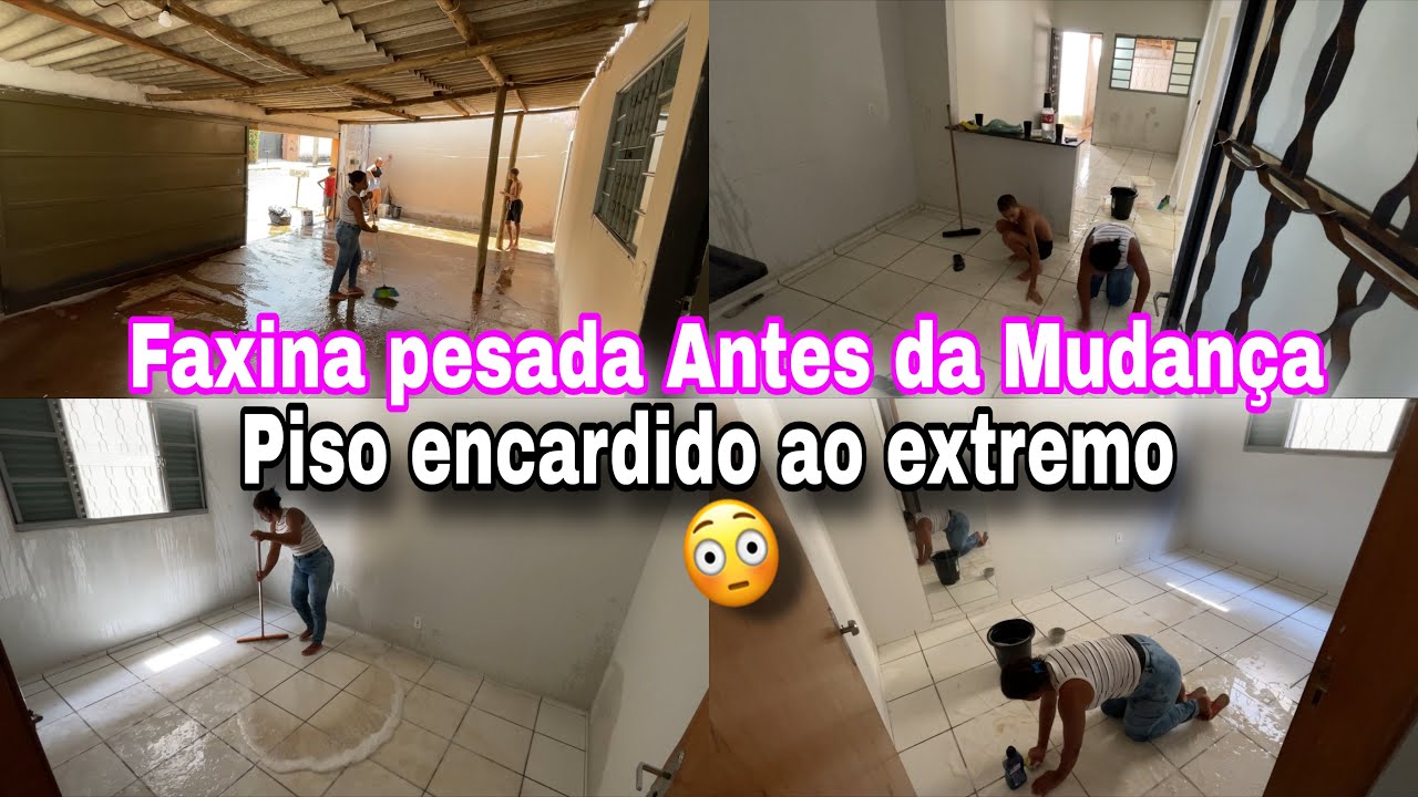 FAXINA PESADA antes da Mudança 😱 Piso Encardido ao EXTREMO! Olha essa Transformação !