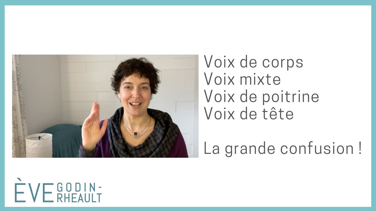Voix de poitrine, voix de corps, voix de tête, voix mixte - La grande confusion !
