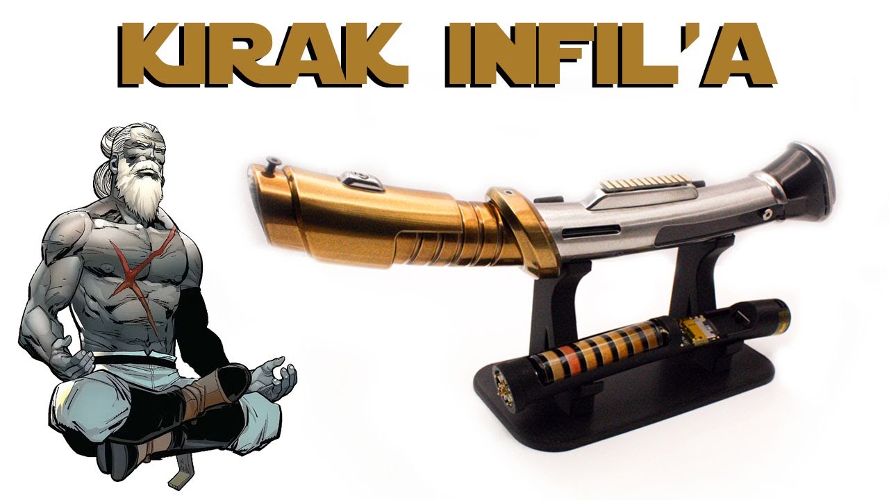 SithLord Sabers/SaberBay Kirak Infil'a Lightsaber installed with GHv3 for Justin