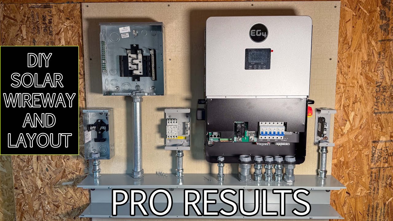 Off Grid DIY Solar - Wall Prep, Wireway, and NEW EG4 6000 XP - PRO RESULTS!!!