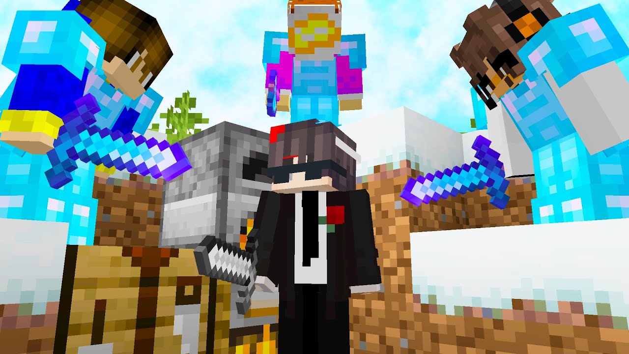 Minecraft Speedrunner VS 3 Hunters REMATCH