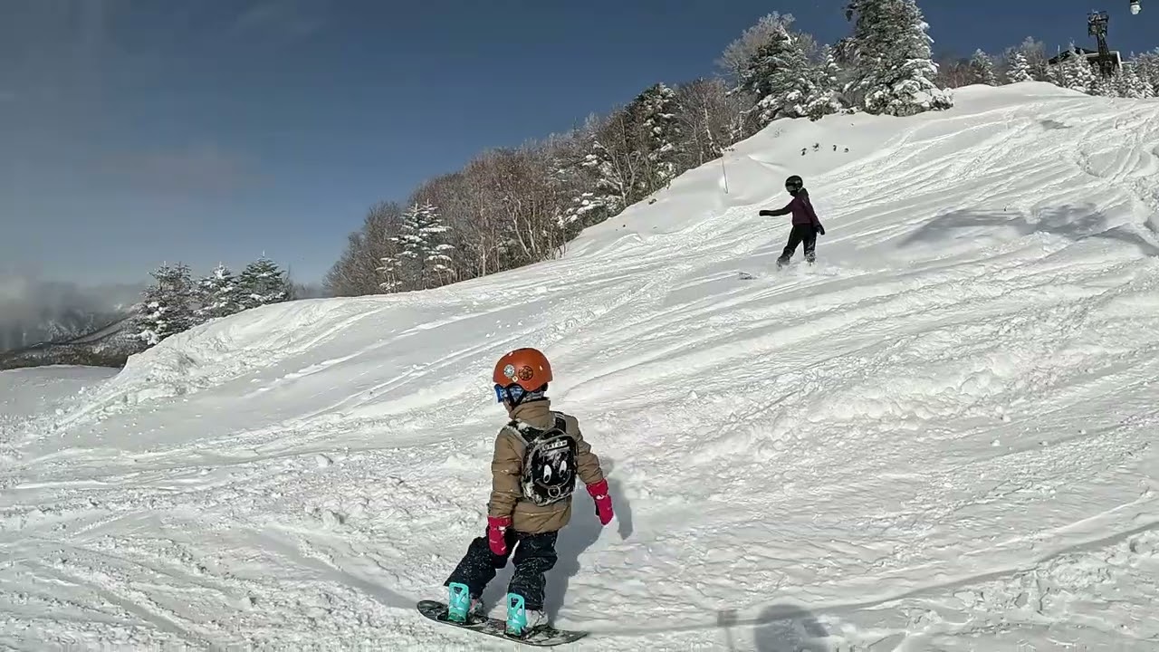 ５歳児スノーボード　＃志賀高原＃５歳児＃スノーボード＃子供