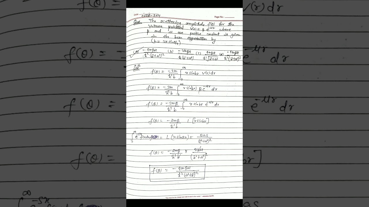 Csir net physical science PYQ (5)