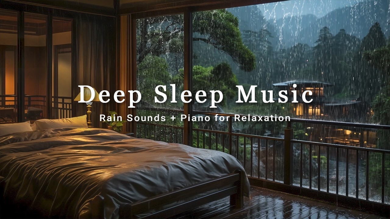 Healing Music for Stress Relief + Calm Sleep Sounds for Insomnia in a Peaceful Bedroom