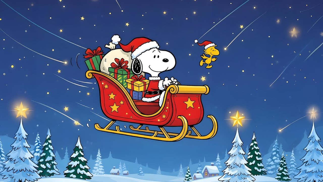 Christmas Evening with Snoopy 🎅🔥 Cozy Lofi Beats for Peaceful Winter Holiday