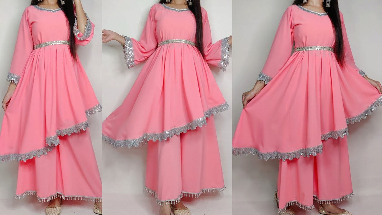 New style High low kurti cutting and stitching/up down kurti/up down/ latest kurti cutting stiching