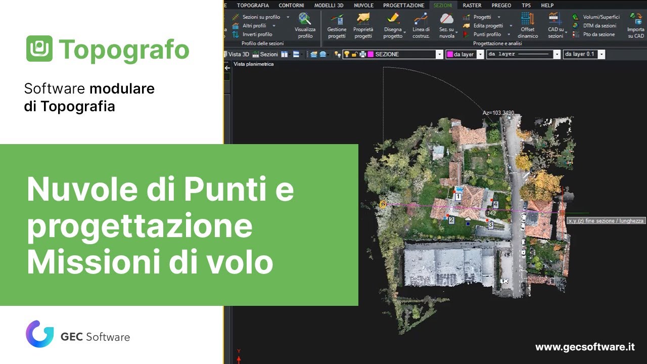 Topografo - Modulo E: Nuvole di Punti e Progettazione Missioni di volo