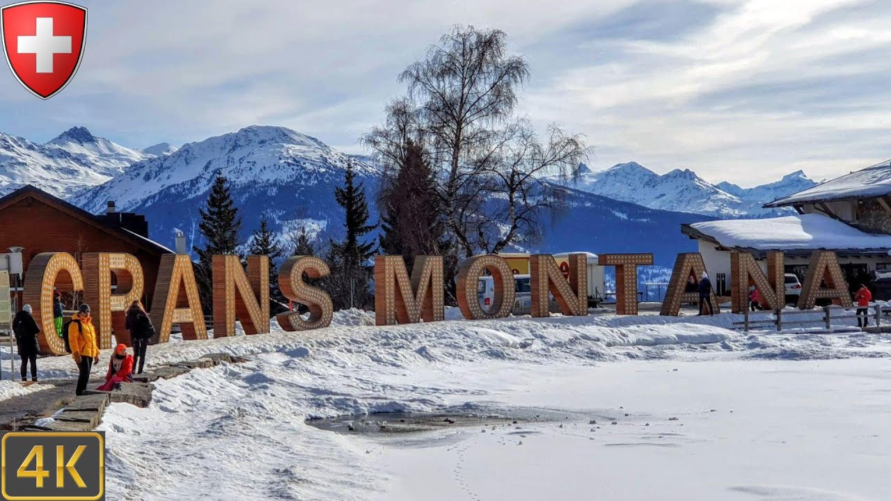 Driving Crans-Montana Switzerland 🇨🇭 | Crans-Montana 4K Scenic Drive