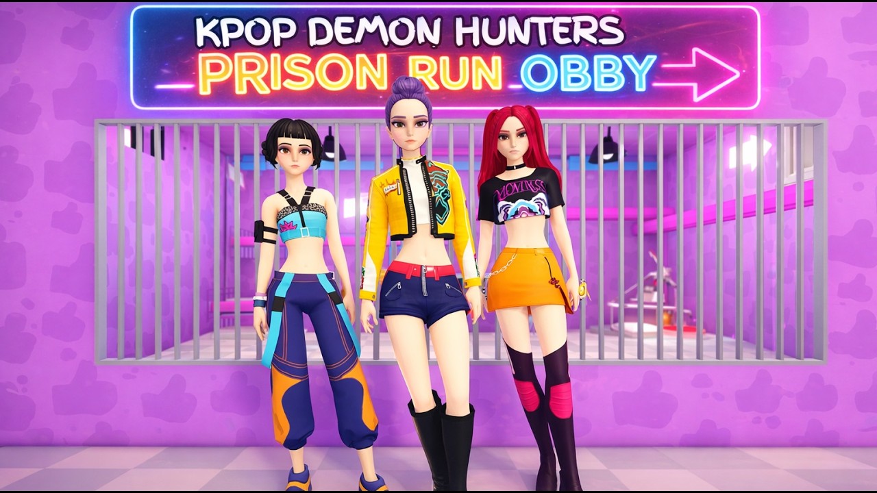 🎶KPOP DEMON HUNTERS PRISON RUN! (Obby) | Roblox Obby Gameplay Full Walkthrough No death [4K]