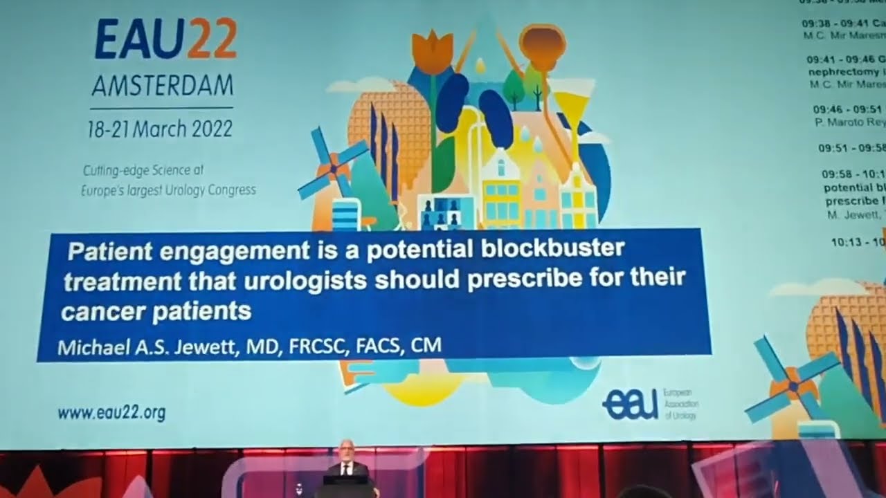 Dr. Michael Jewett&rsquo;s speech on patient engagement at EAU 2022