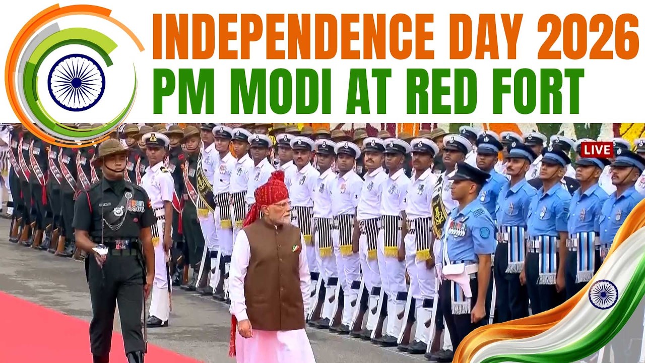 80th Independence Day: PM Modi Reaches Red Fort, Receives Guard Of Honour