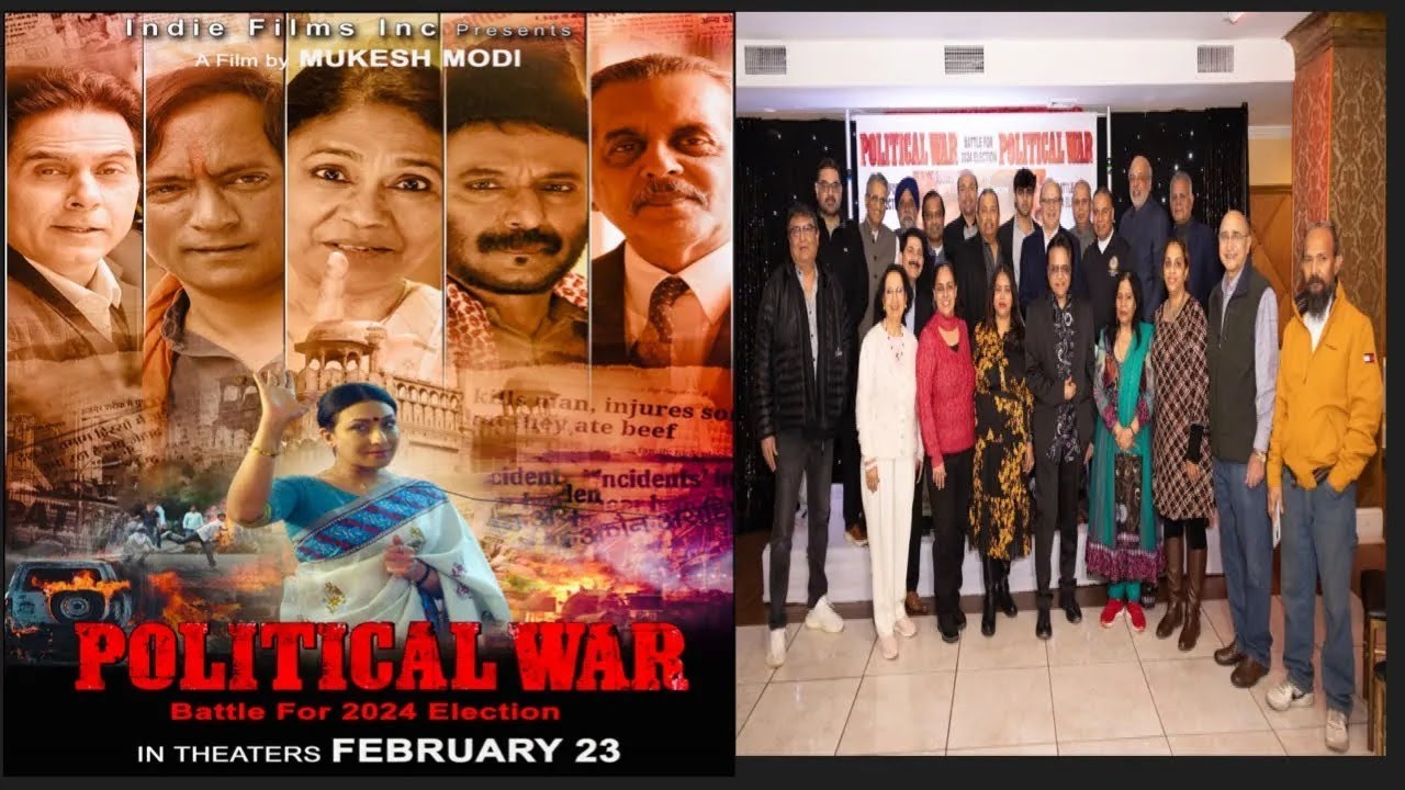 Press Conference for " Political War  “ A film by Mukesh Modi . 