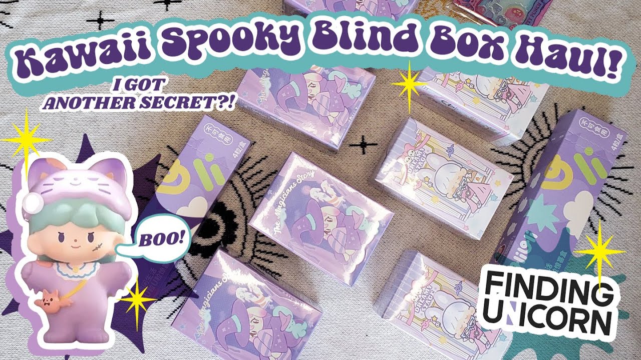 KAWAII SPOOKY BLIND BOX HAUL | Finding Unicorn | Aamy, zZoton, & more!!