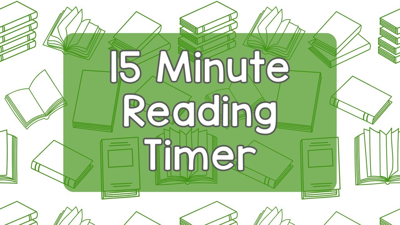 15 Minute Reading Timer - Reading Focus Timer - Free Read Timer - Reading Time Timer