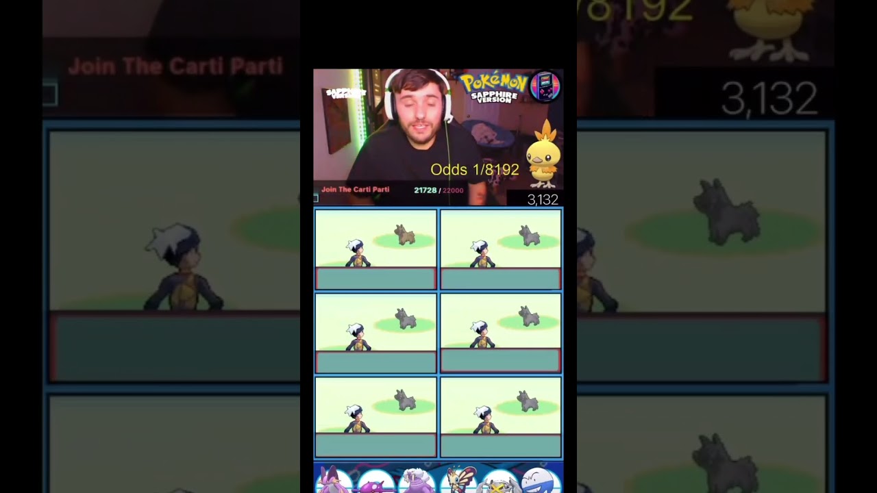 Uncatchable shiny Poochyena pokémon Sapphire Ruby. 