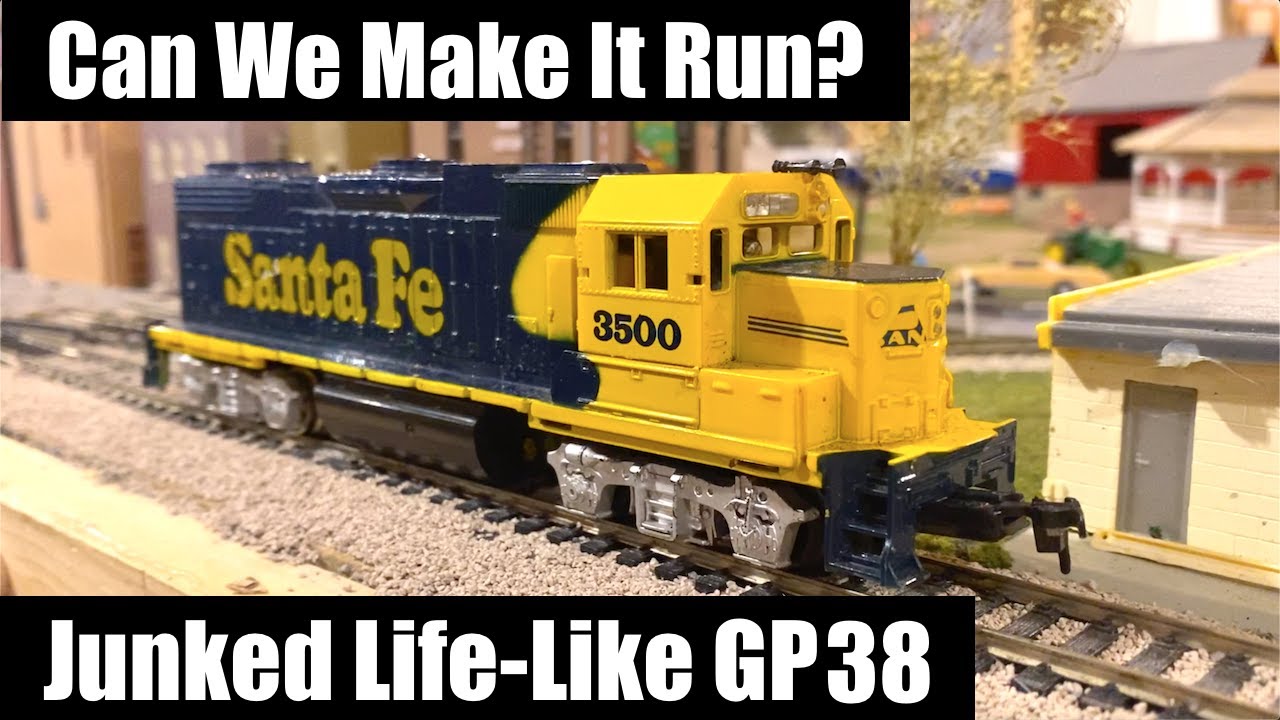 Can We Make It Run? Junked Life-like GP38 Locomotive
