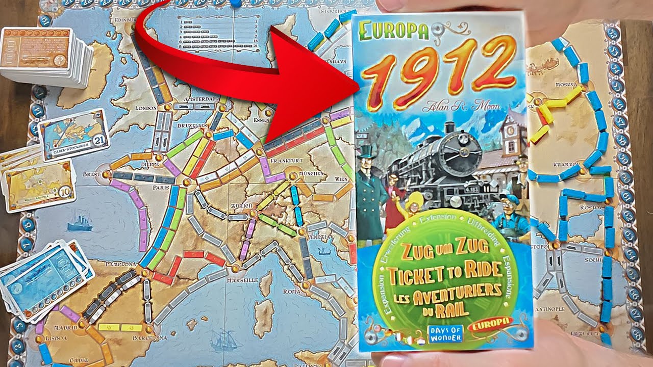 Расширение для настольной игры Ticket to Ride Europa 1912