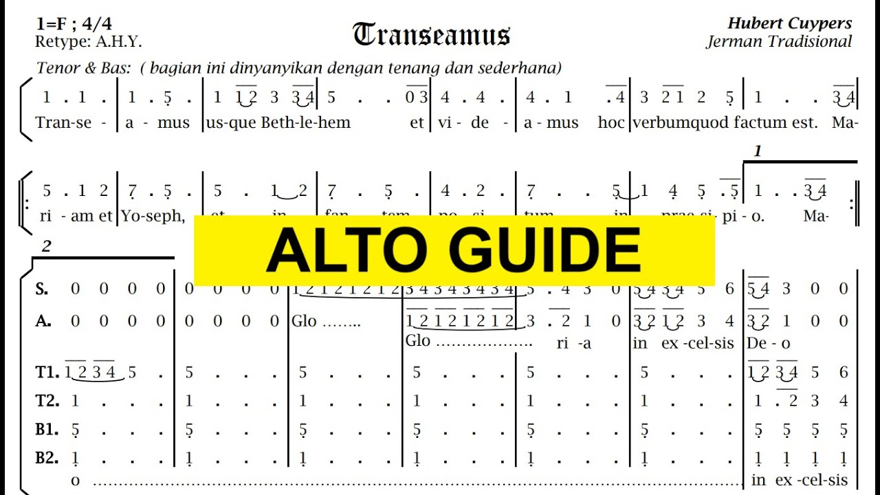 Transeamus Alto Guide