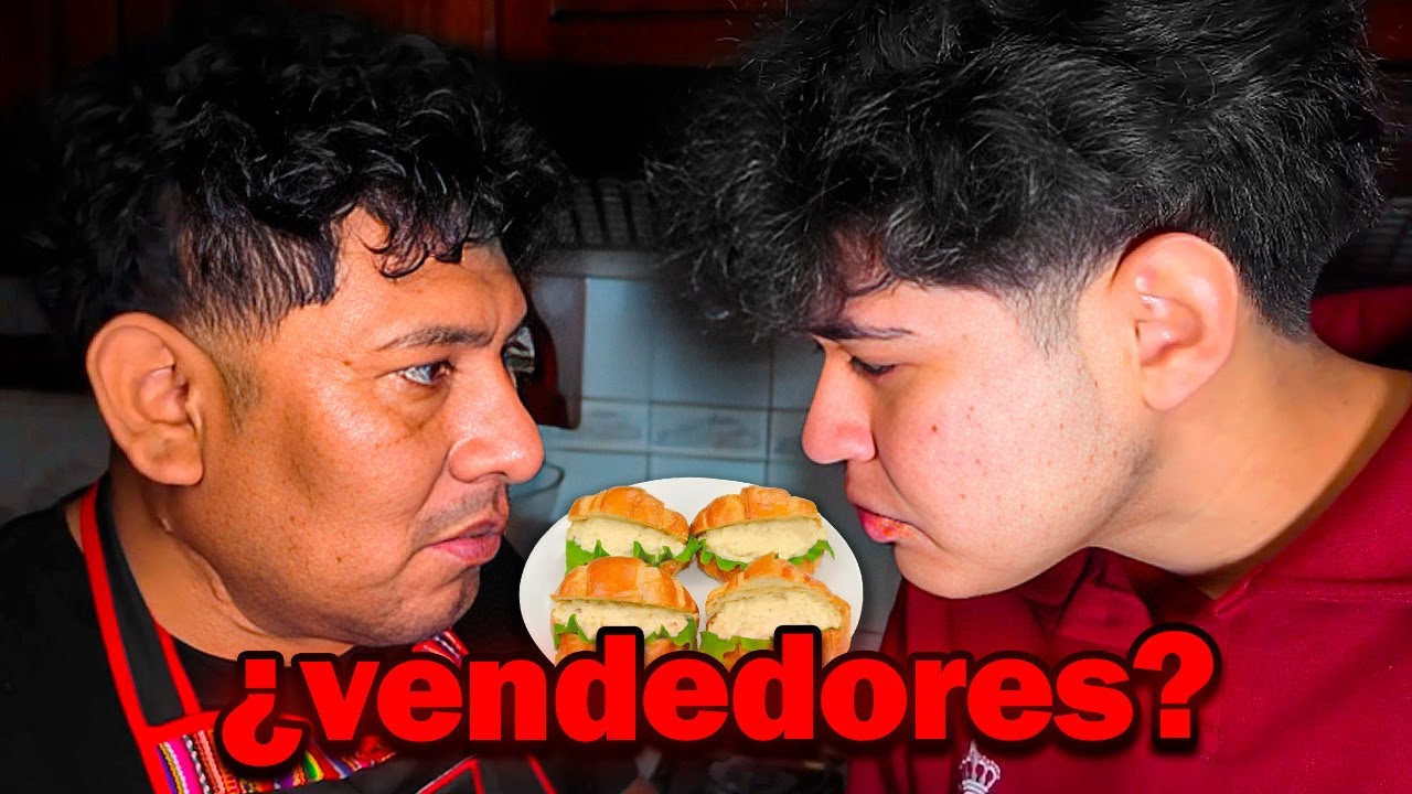 VENDIENDO PAN con POLLO POR UN DÍA 🍔 SandraSkins & Padre Domingo