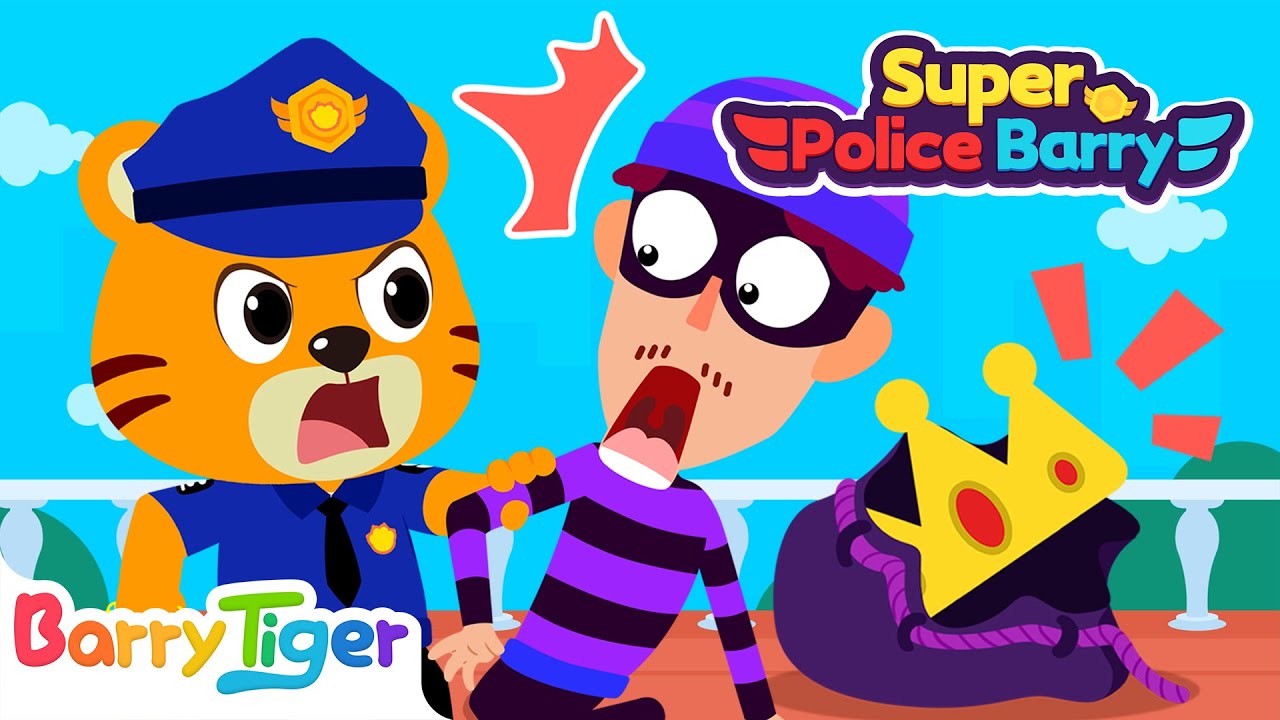 Who Took the Golden Crown?👑| Educational Police Cartoons | Animated Cartoons for Kids | BarryTiger