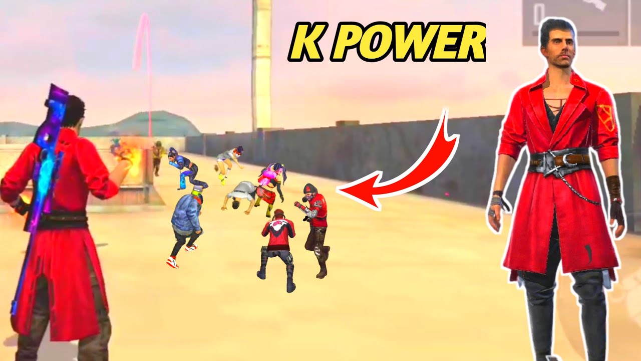 K Factory Chalenge Free Fire Over Power Game Play | K Character First Factory Game Play