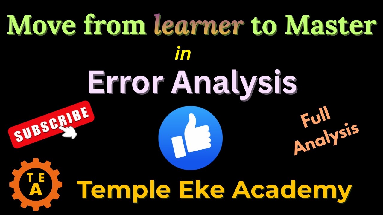 ERROR ANALYSIS