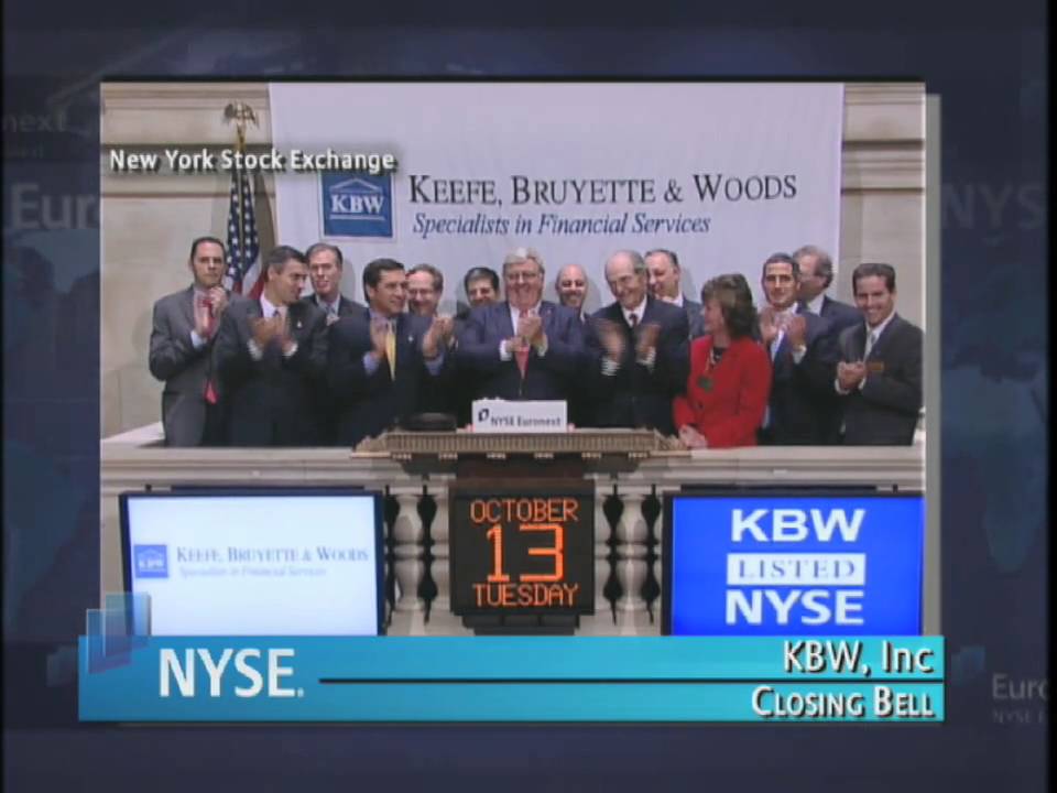 13 October 2009 KBW Inc NYSE Closing Bell