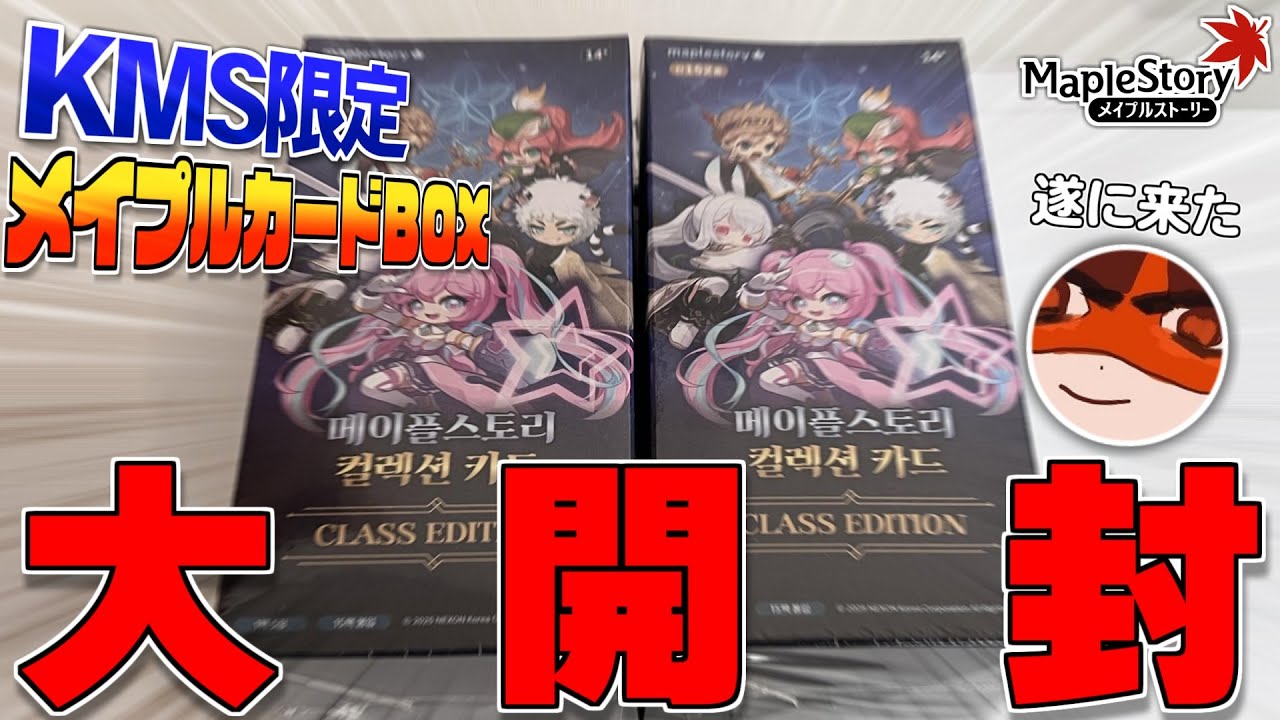 【メイプルストーリー】韓国から届いたメイプルカード開封するぞ！！