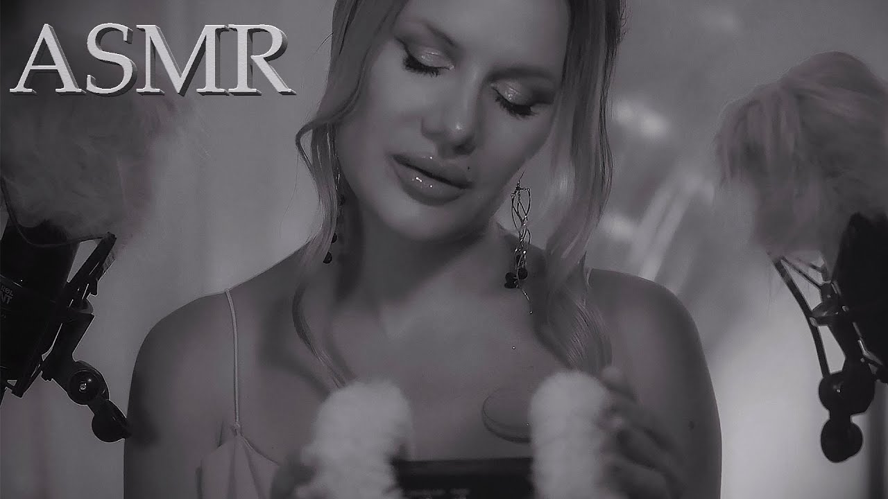 ASMR 💜 The Softest Ear to Ear Whispering, Fluffy Mics, Breathing ✨😴💜 For Deep Sleep (Rain Ambience)