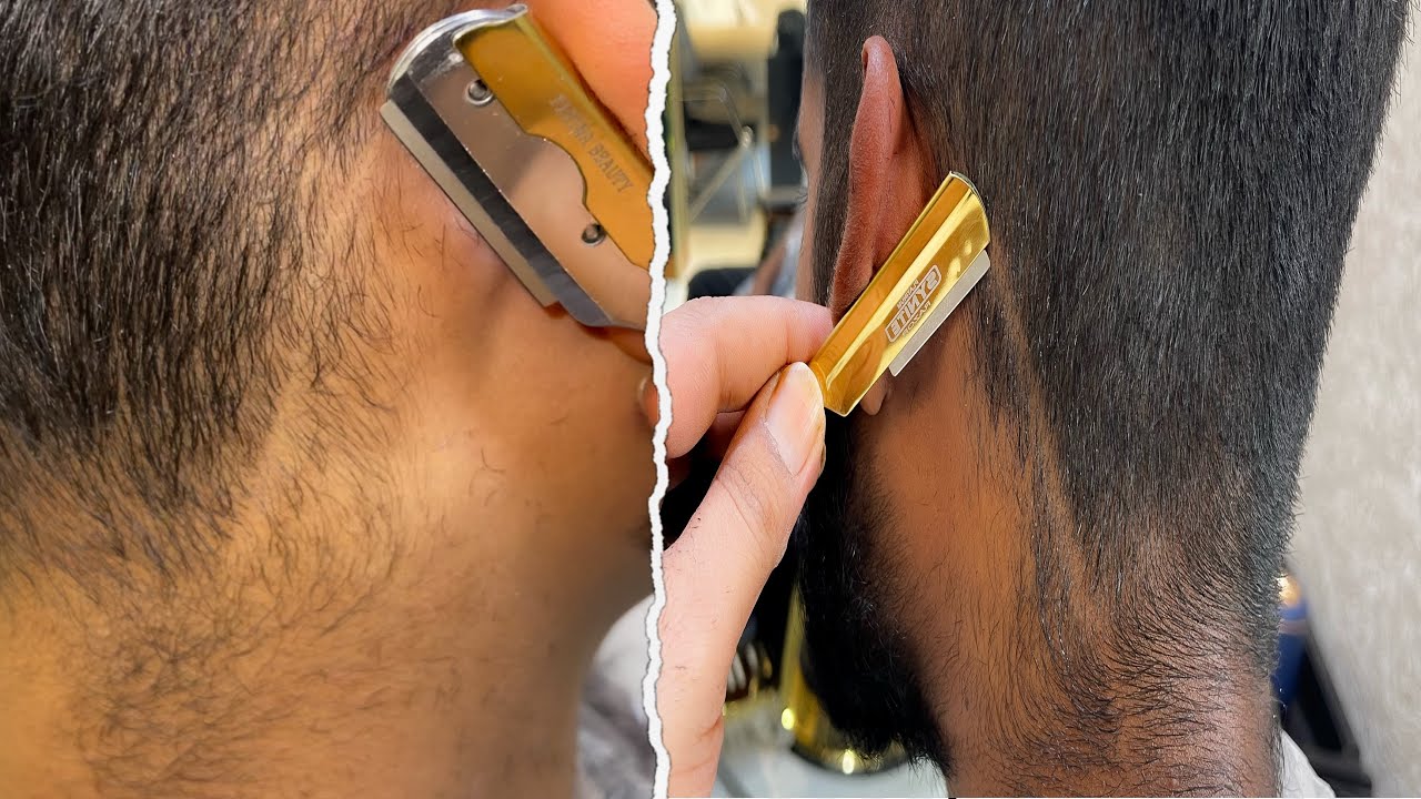 ASMR Straight Razor Shave : MOST RELAXING Straight Razor Sound (ASMR)